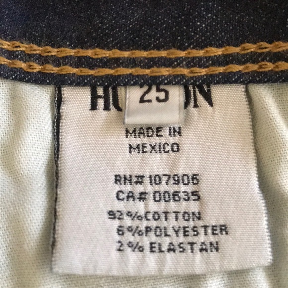 Hudson Dark Wash Straight Jeans - Picture 3 of 5